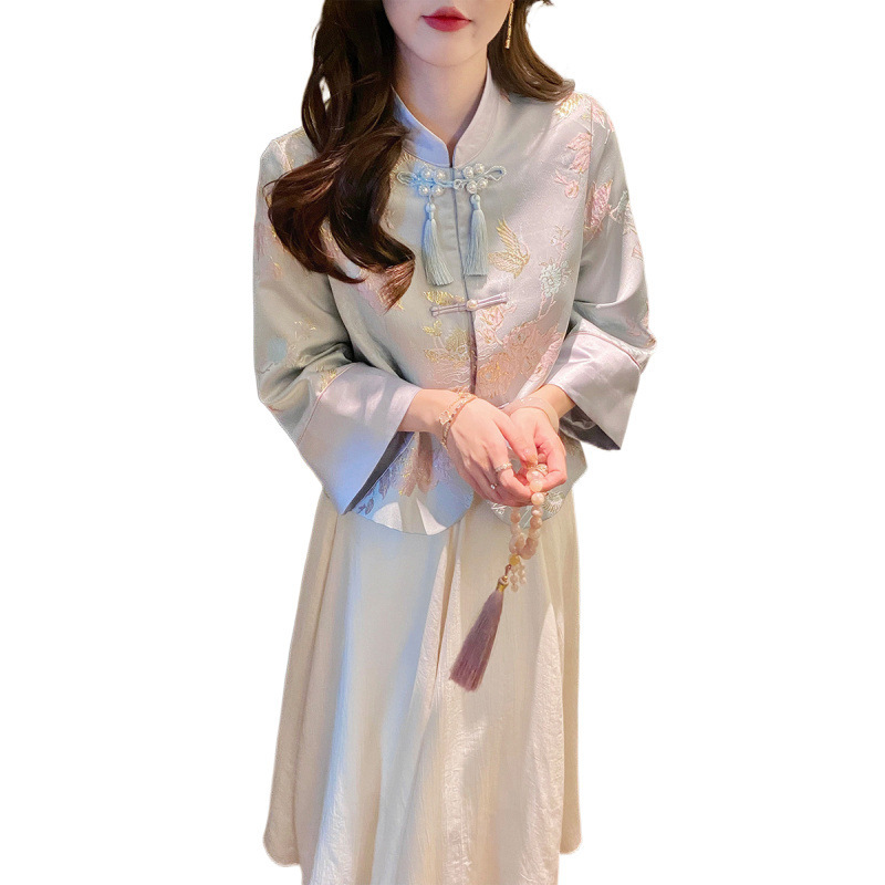 棉香约高级感国风女装新中式上衣2025春秋新款外套女新中式汉服|undefined
