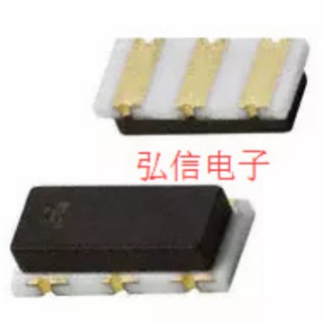 贴片陶瓷晶振3*7 3.6864MHZ 3脚晶体 3.68MHZ 谐振器3脚 黑面