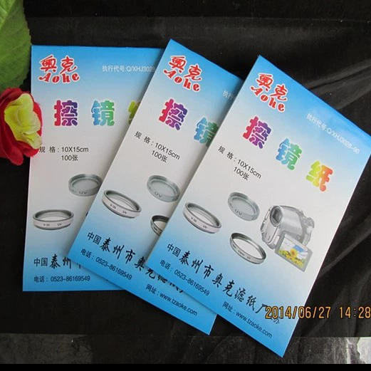 Бумага для чистки объектива, микроскоп 10*15 см, бумага для чистки объектива цифровой камеры, 100 листов/книга