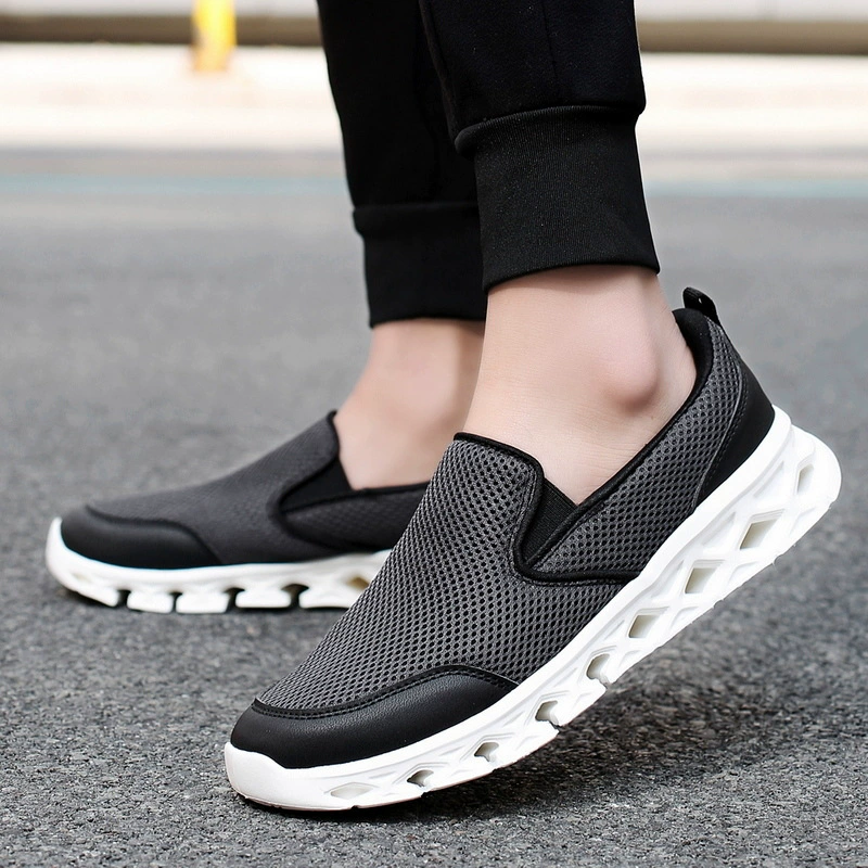 [39-50] Мужская обувь больших размеров, летняя универсальная мужская повседневная обувь, ленивые удобные универсальные лоферы на один шаг