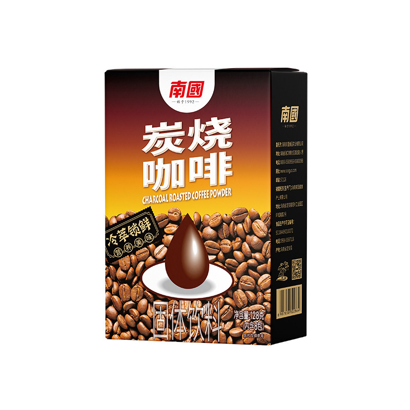 海南名物南国炭焙煎コーヒー 128 グラム香り豊かなドリンクインスタントコーヒー炭焙煎スリーインワンコンビニ卸売|undefined