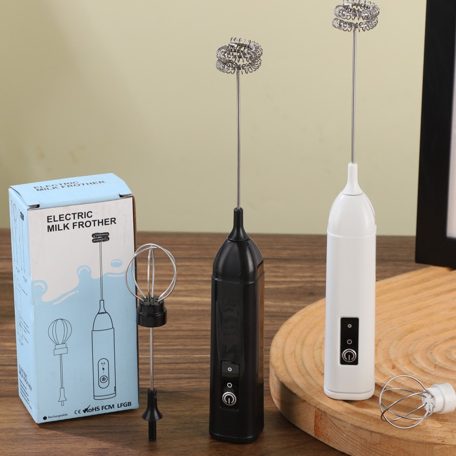 Cocina multifuncional mini carga eléctrica burbujeante de leche batedor de café burbujeante de leche mezclador de leche en polvo