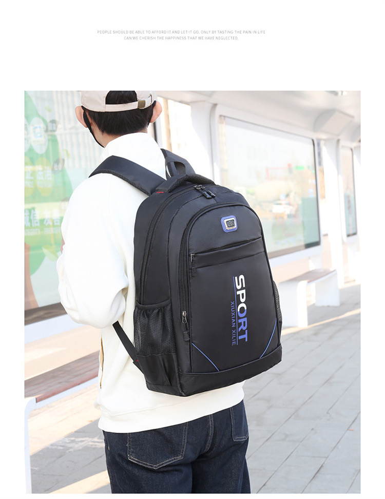 Men's high-end backpack, business computer bag, outdoor hiking bag, schoolbag, large-capacity USB computer bag undefined