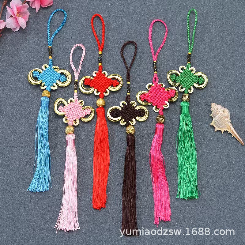 Китайские узлы подвески маленькие Пномпень богатые и благородные узлы носить бусы с кисточками