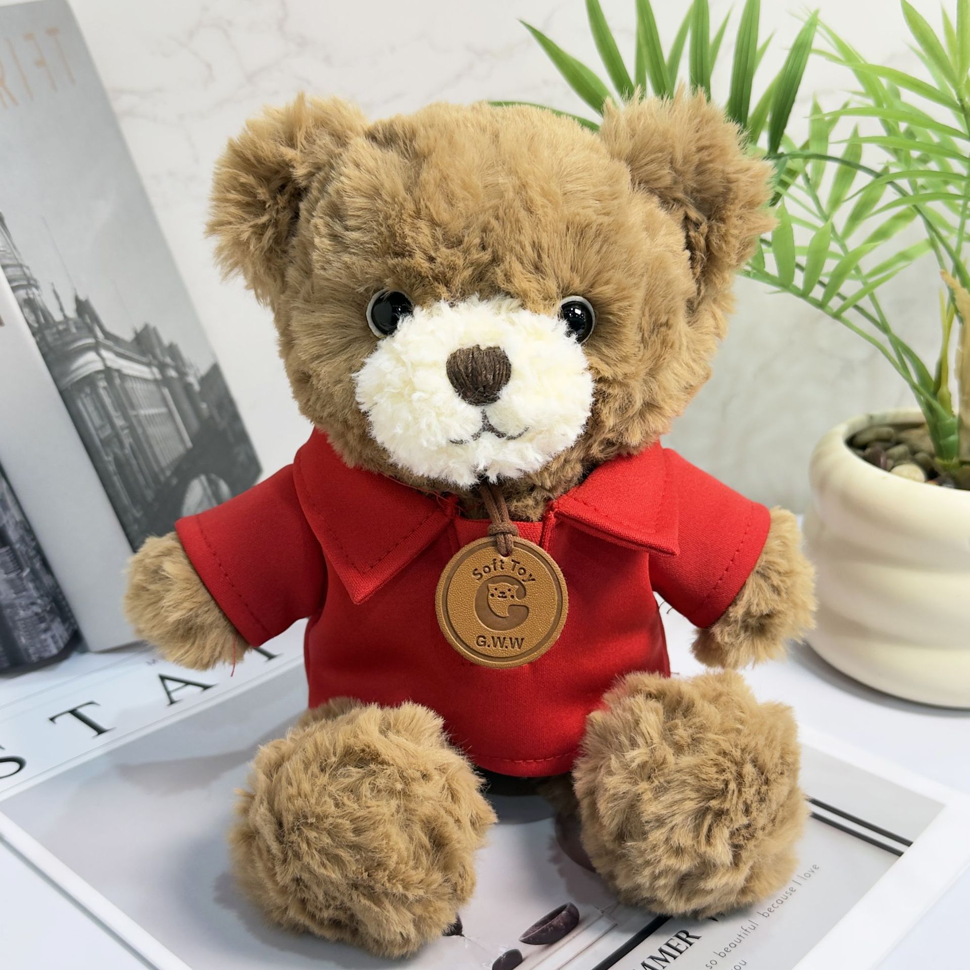 Vestido Teddy Bear suéter Teddy Bear camiseta actividad regalo juguete de peluche impresión LOGO