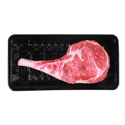 New pet sounding toy Oxford cloth steak dog squeezing sound pressure bite-resistant large steak wholesale
