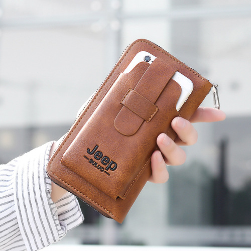  New Men's Handbag PU Leather Handbag Large Capacity Men's Bag Clutch Bag Korean Style Business Casual Men's Mobile Phone Bag