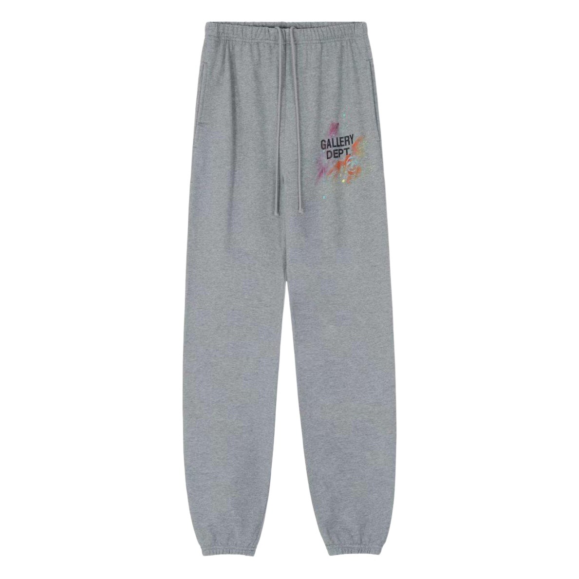 Galería Dept lavado de tinta de salpicaduras de otoño e invierno pantalones forrados de lana de calle alta pantalones de chándal gruesos atados al tobillo Pantalones deportivos hombres