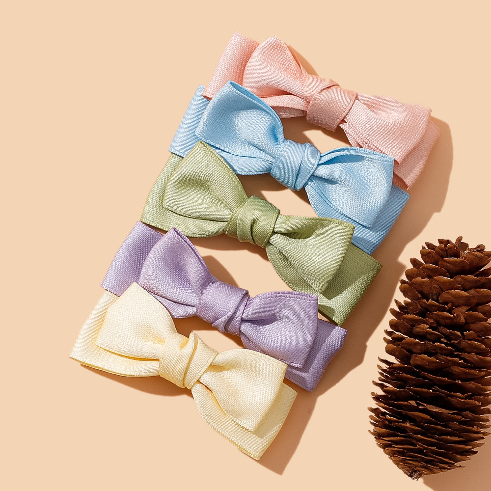 Pinza pelo bebé lazo cinta doble capa accesorios verano_voghion.com