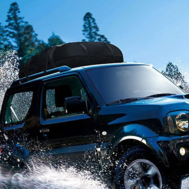 Cross-border bestseller: Thickened 600D Oxford cloth car roof luggage bag, waterproof and sun-resistant car roof bag