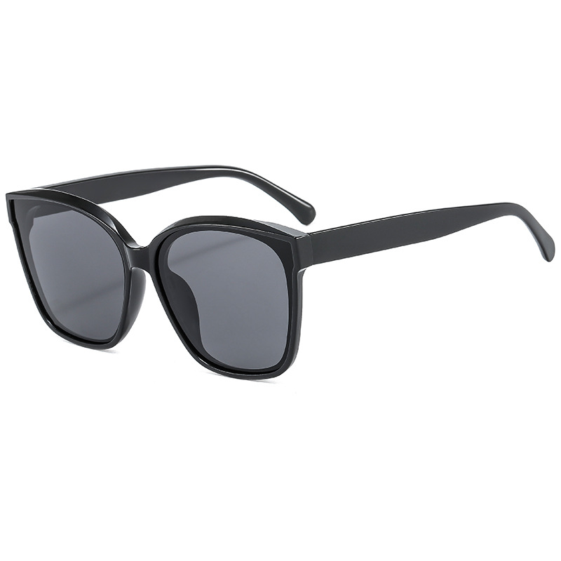 2021 nuevas gafas de sol de Marco grande retro de las mujeres Pequeño Libro Rojo cara redonda simple cuadrado cóncavo estilo Street shot gafas de sol 3544