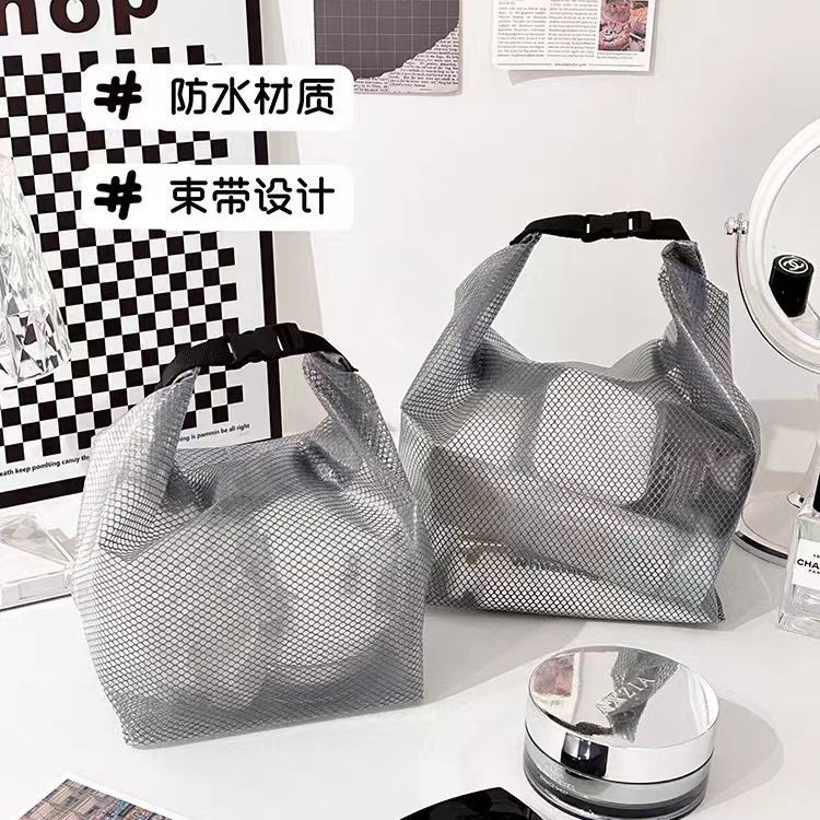 Bolsa de almacenamiento de viajes deportivos de gran capacidad de alta calidad, bolsa de compras de alto valor, bolsa de lavado portátil con botón a presión, bolsa de cosméticos