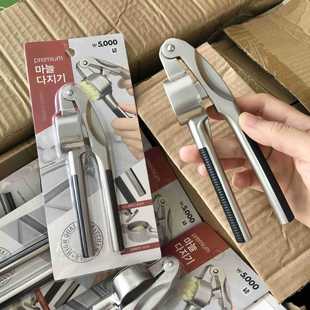 Korean single high quality kitchen garlic press stainless steel garlic puree