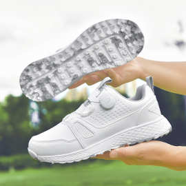 跨境外贸高尔夫球鞋男女防水旋转纽扣情侣鞋休闲运动鞋情侣款