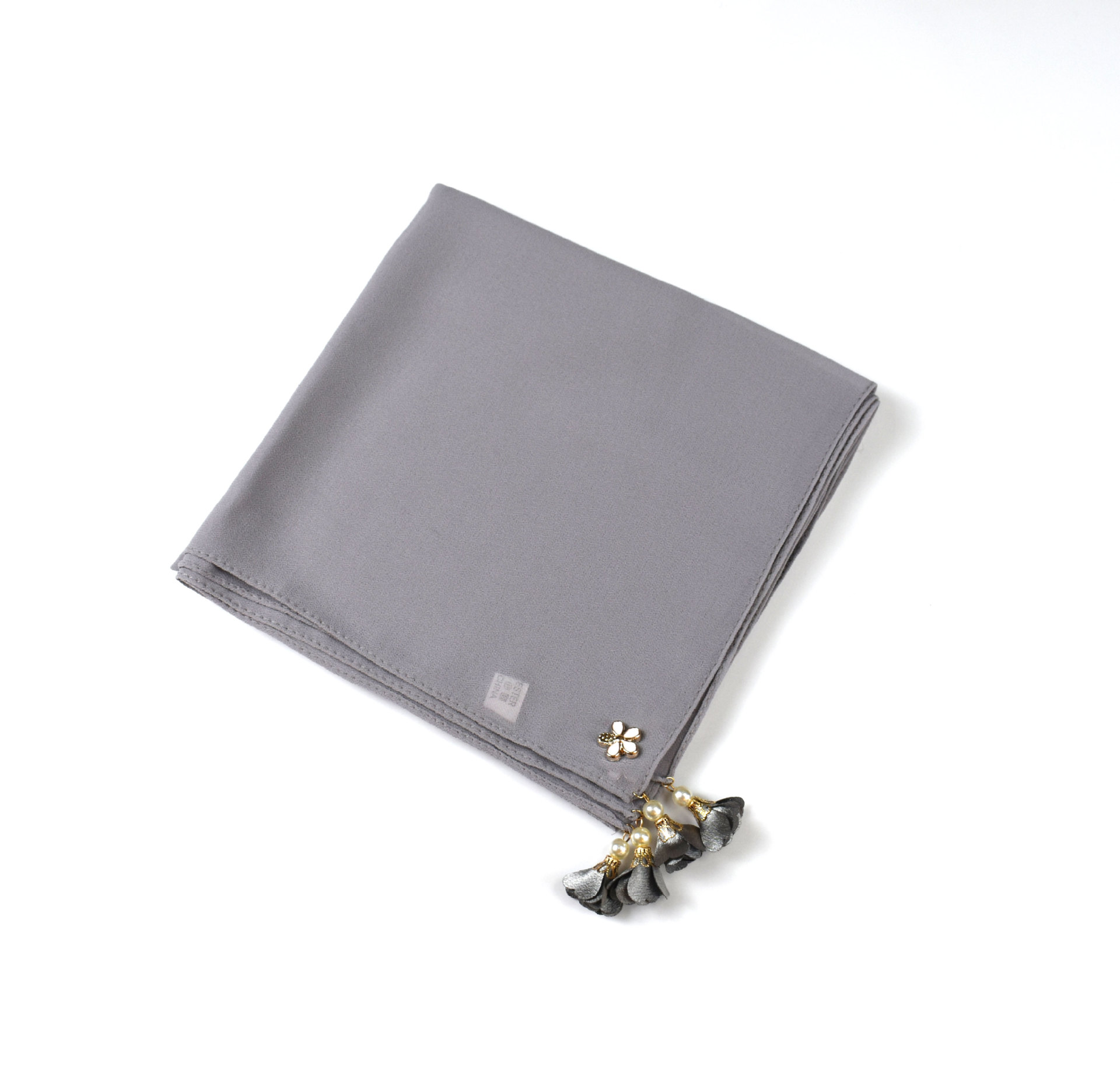 MH030 Pearl Chiffon Square Hijab Scarf from Mariam's Collection9