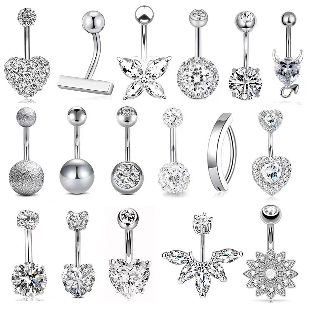 Stainless Steel Piercing Jewelry Multi-piece Rings And Studs_voghion.com