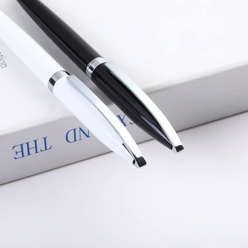 Fábrica al por mayor pluma de firma metálica de alta calidad reunión de negocios regalos bolígrafo neutro logotipo láser bolígrafo bebé