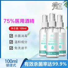 75%酒精84消毒液速干抑菌酒精喷雾100ml便携现货批发 酒精喷雾