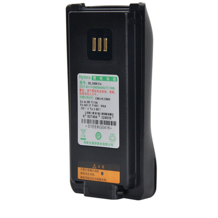 Взрывозащищенный литиевый аккумулятор Hytera BL2409-EX подходит для взрывозащищенных раций PD700/PD780.