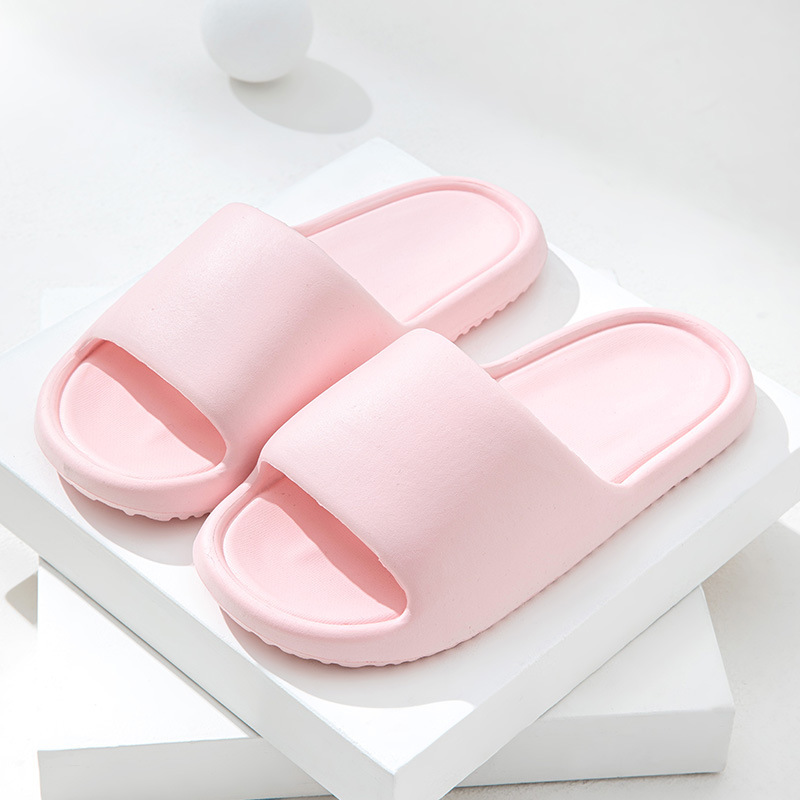 Zapatillas frías de piso grueso para dama de verano dentro y fuera del baño usar EVA antideslizante antiolor simple zapatillas sólidas para hombre image 13