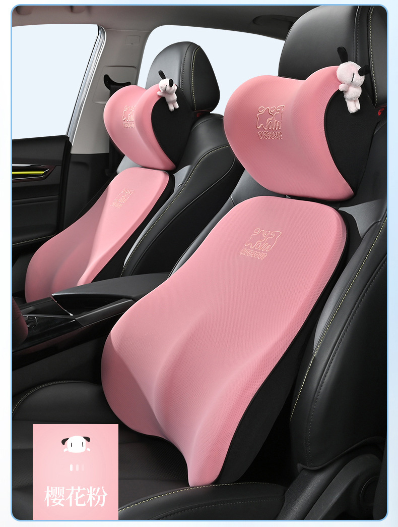 Luxury Car Headrest and Lumbar Support Neck Pillow for Sleeping in Car
