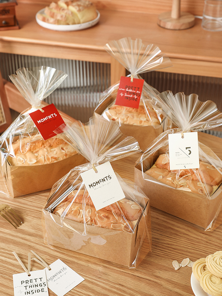 almohada dorada bolsas de embalaje de papel para pastel almohada fragante pan tostado en horno horneado caja de papel molde resistente a altas temperaturas