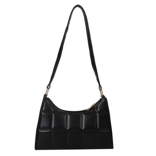 This year's popular fashion temperament pure color single shoulder bag for women 2024 spring new versatile Korean style women's underarm bag