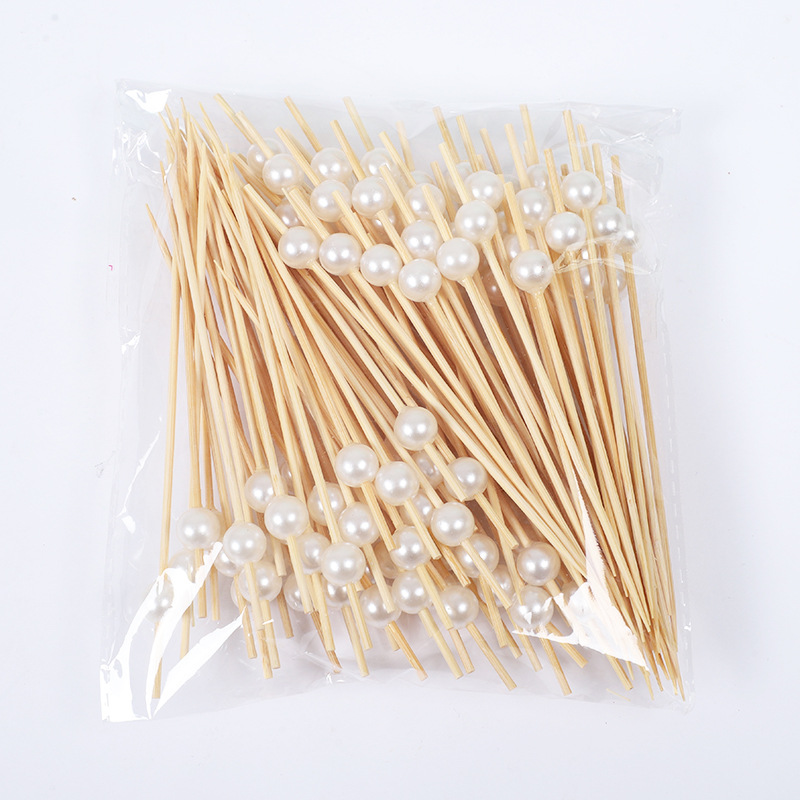 Frutas desechables lindas pequeñas flores frescas coloridas postre sushi hamburguesas de arte frutas bambú palo al por mayor