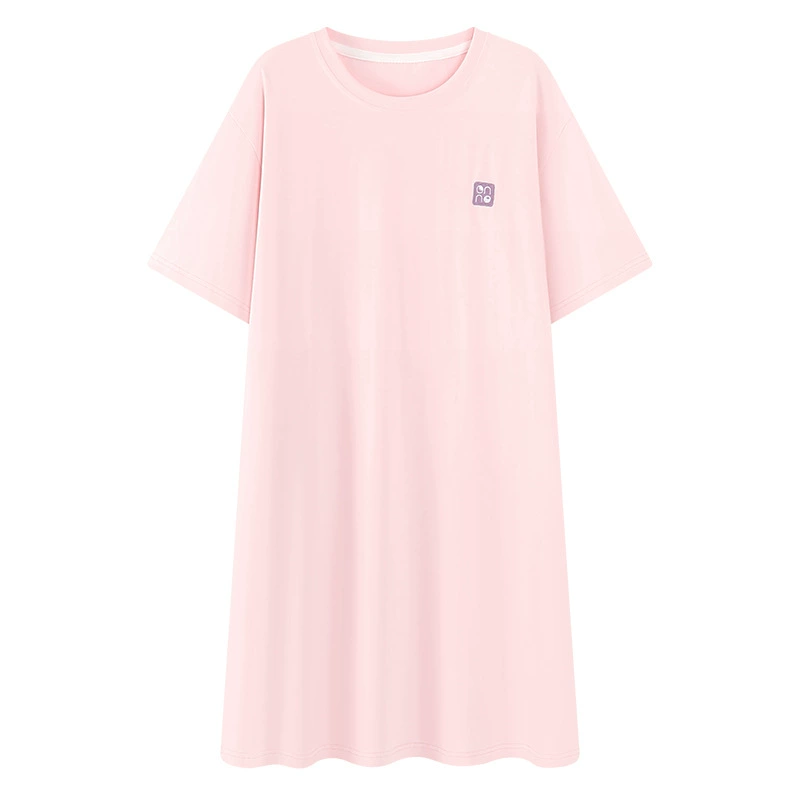 Pijama, top with cups, summer long skirt, oversize, with short sleeve