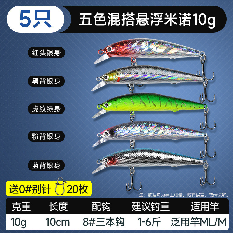 悬浮缓沉远投死飞米诺路亚假饵颤沉抽停米诺银刃浮水翘嘴鲈鱼鳜鱼|undefined
