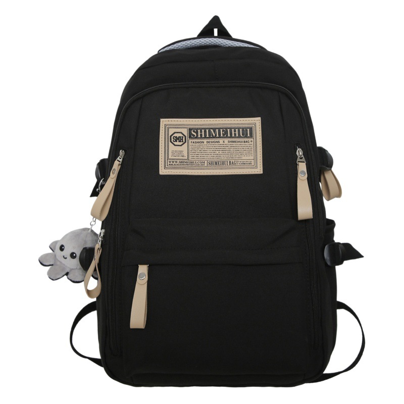 New schoolbag female college student high school student Middle School student Girl backpack simple burden reduction large capacity boys backpack