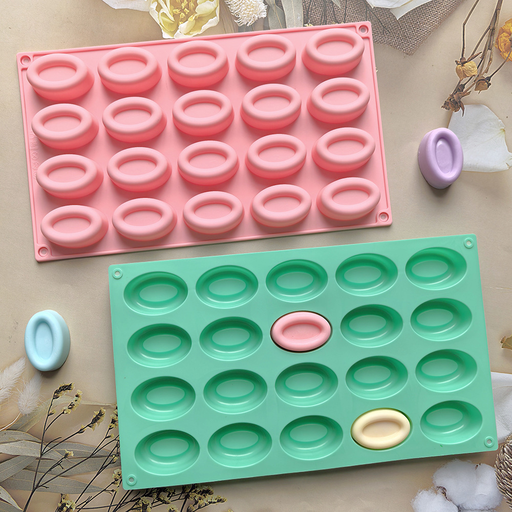 20 donuts oval 47 molde de galletas de chocolate molde de pastel molde de helado molde de silicona