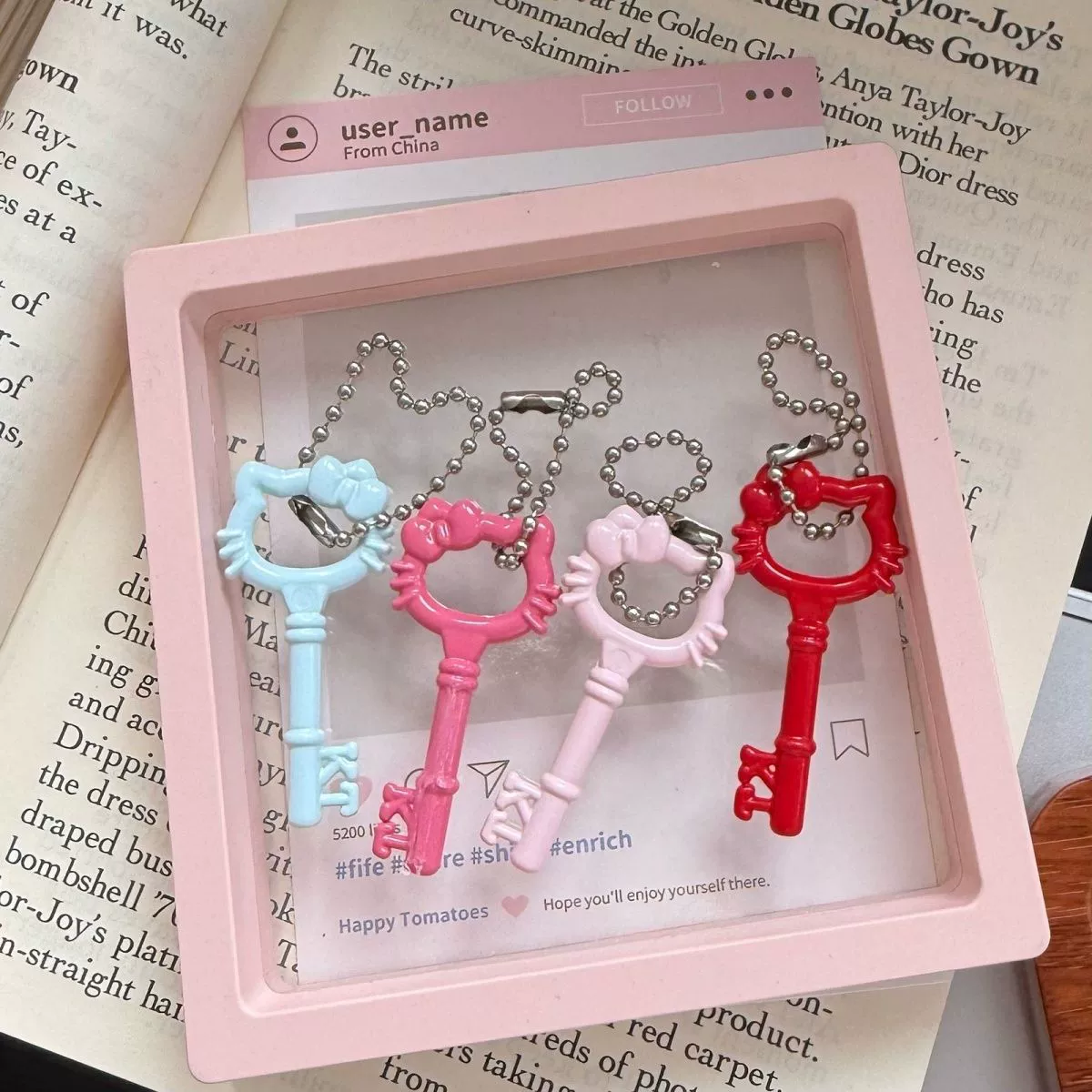 Cute Keychain Accessory, Universal Cat-Key Design, Backpack & Key Bag, Multi-Color