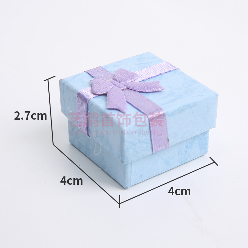 Spot al por mayor 4*4 cubierta de cielo y tierra nube arco caja de embalaje de joyería pendientes caja de anillo joyería caja de regalo