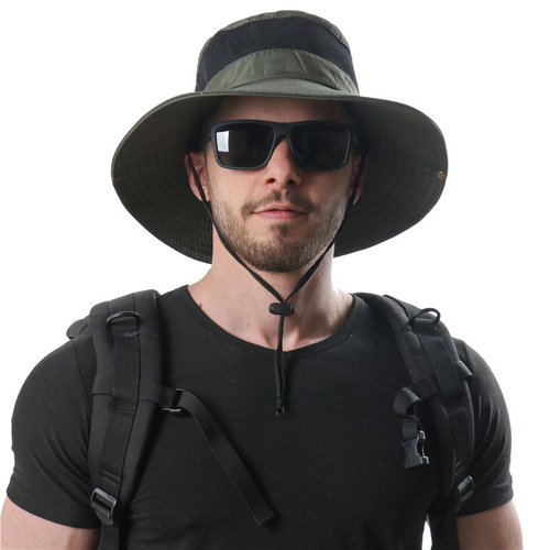 New unisex fisherman's hat sunshade sun protection hat for spring and summer outdoor travel, solid color breathable unisex fishing hat