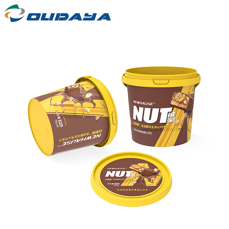 模内贴标IML注塑食品包装桶饼干冰淇淋桶食品塑料桶