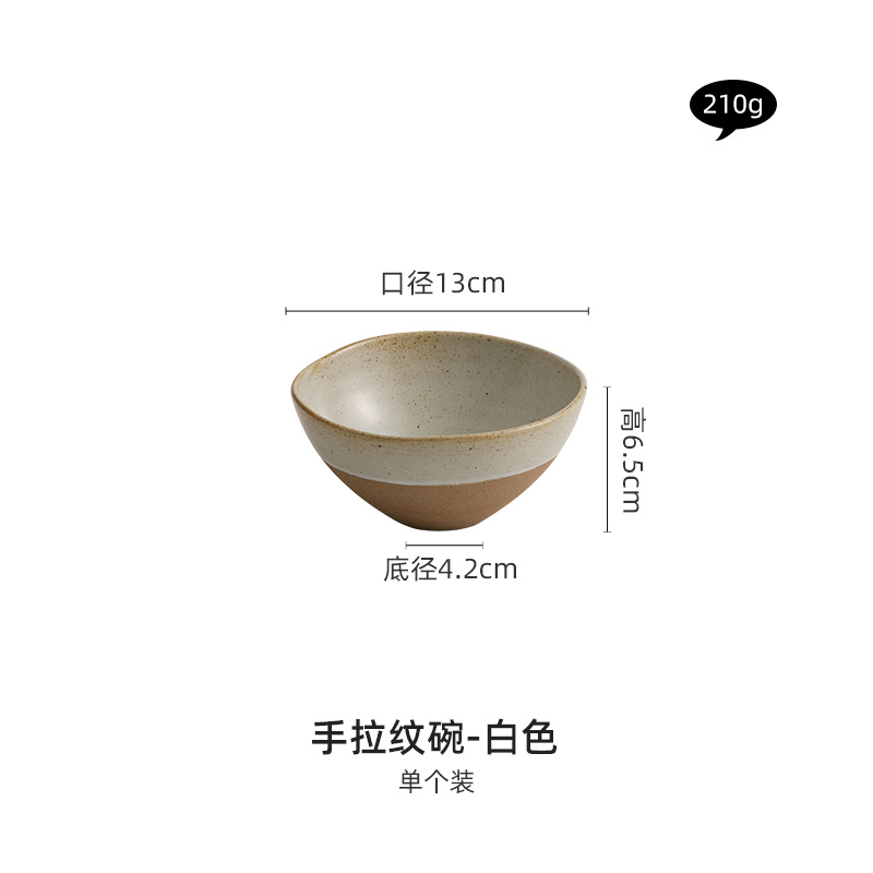 5inch 석기 손으로 그린 ​​실 그릇
