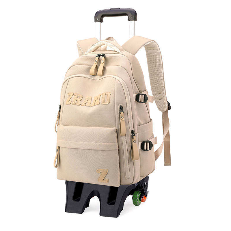 Mochila de pescado natural, mochila de ruedas para estudiantes de escuela primaria, mochila de espaldas para estudiantes de secundaria, hombros para estudiantes de secundaria