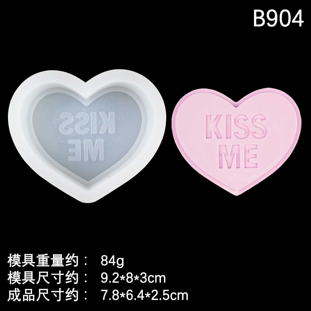 San Valentín letras amor jabón hecho a mano molde de silicona fondant mousse de chocolate molde de pastel molde de vela de aromaterapia