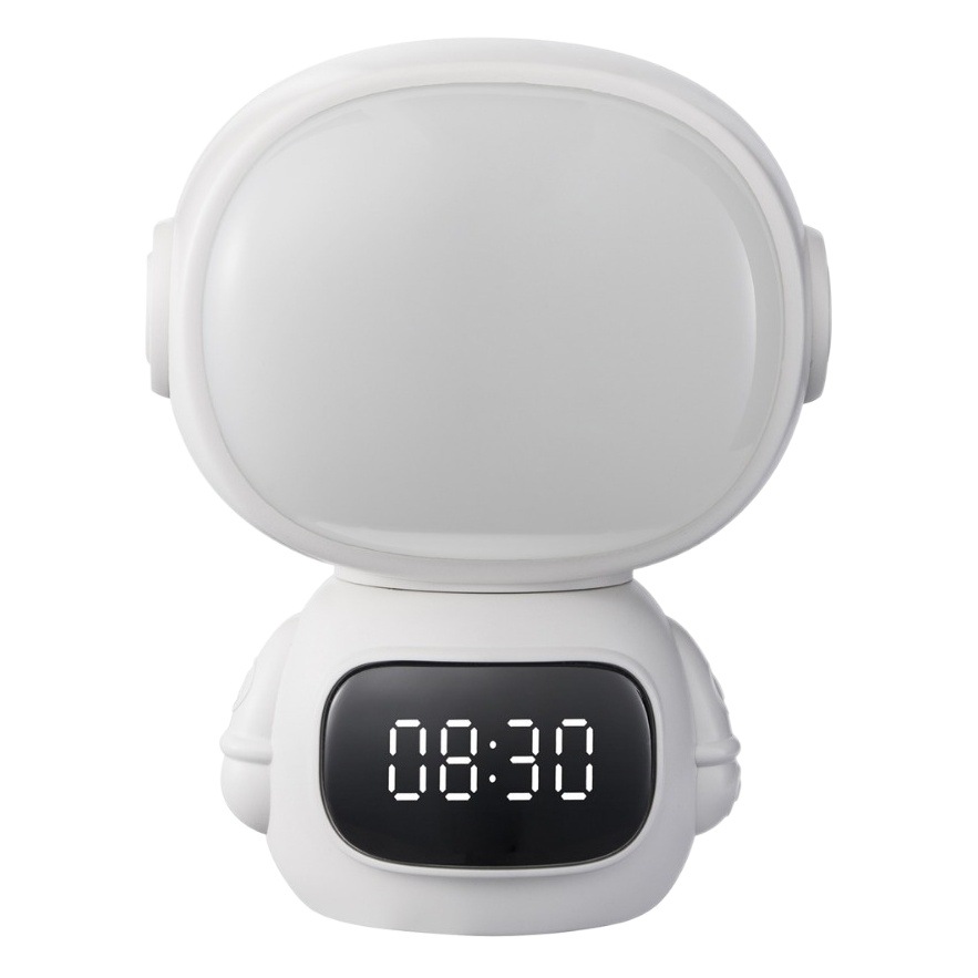 Luz nocturna de astronauta en línea de caracol, luz nocturna, luz de noche enchufable, luz de palmaditas para dormir, luz de reloj giratoria de atenuación infinita