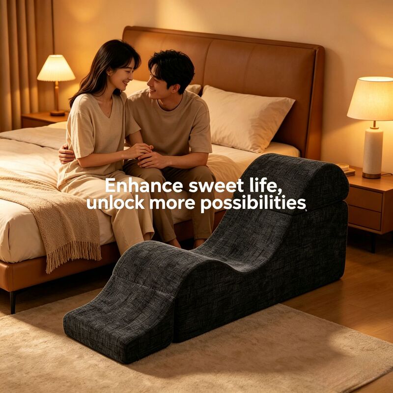 Multifunctional Compressed Sofa Bed End Stool Couple's Bedroom S-Shaped Wave Sofa Couple's Recliner Yoga Sofa