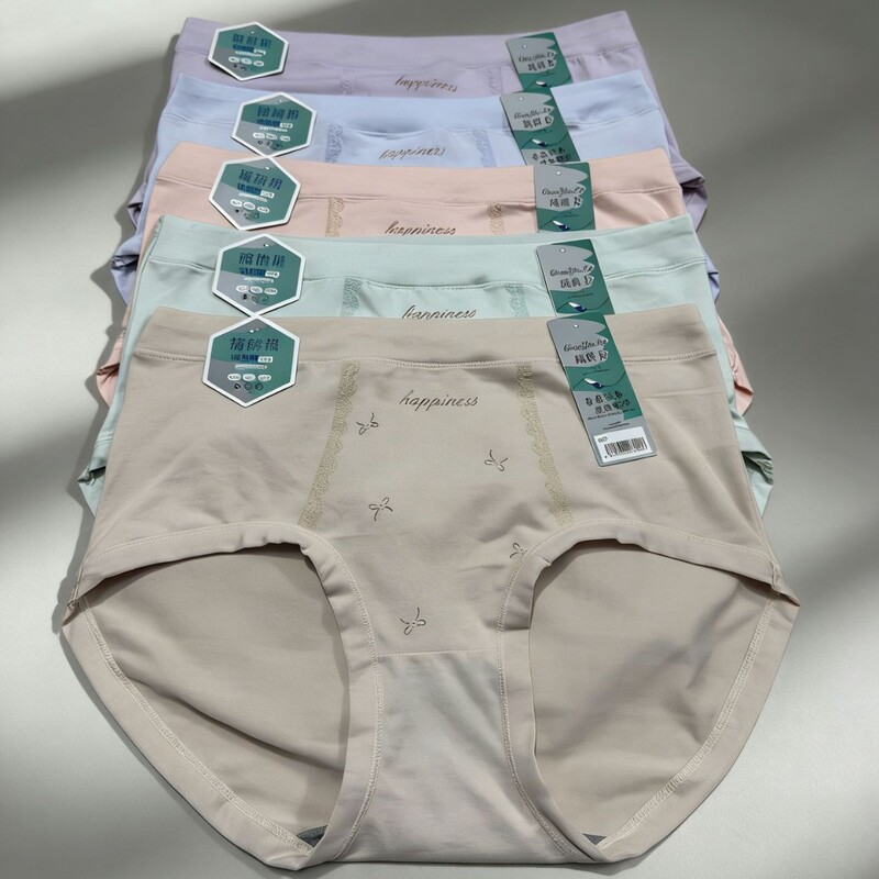 Hot-Selling New High-Waisted Pure Cotton Underwear, Skin-Friendly, Comfortable, Breathable Women's Briefs, Factory Wholesale, Live Streaming, Stall Sales Hot-Selling New High-Waisted Pure Cotton Underwear, Skin-Friendly, Comfortable, Breathable Women's Briefs, Factory Wholesale, Live Streaming, Stall Sales