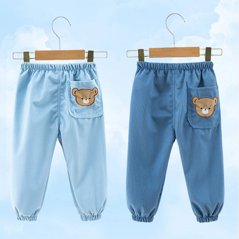 아동용 바지 [하늘색+감색]