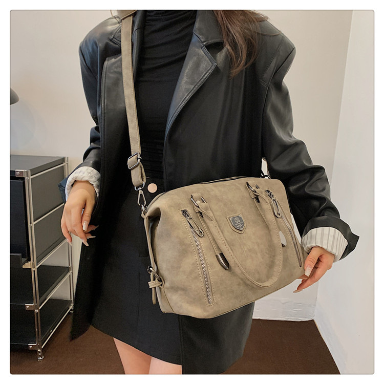 New cross-border foreign trade women's bag 2024 Retro casual handbag, European and American trend single-shoulder crossbody bag, tote bag for women undefined