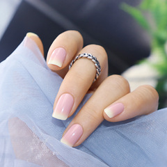 Summer Gentle and Elegant Style Nail Art Ice Transparent Gradient Removable Wearable Nails Nail Tips Wholesale