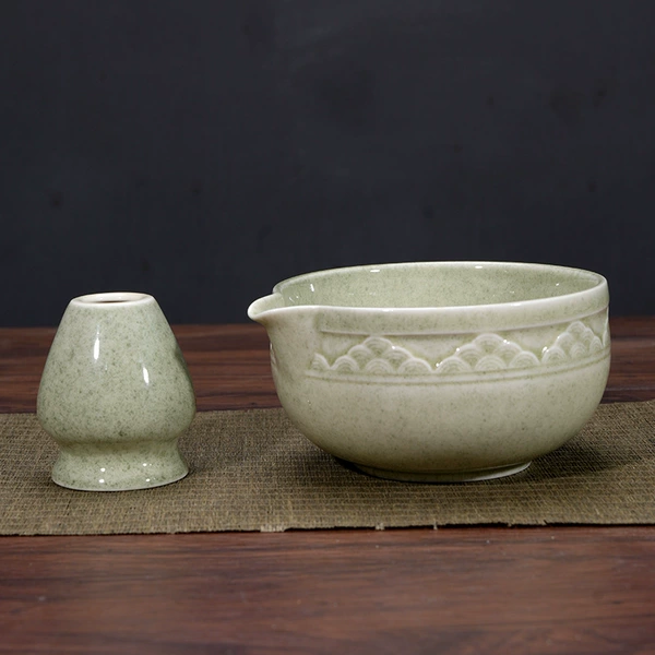 Matcha color matcha bowl+Cha Xianli (Xiangyun)