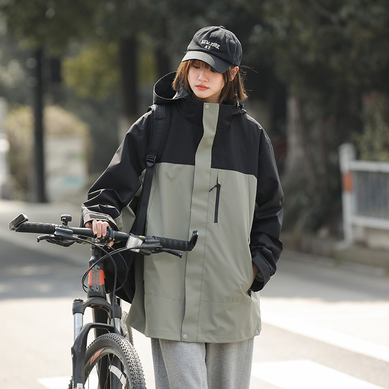 Mountain Spring and Autumn Outdoor Rush Clothes Couple's Trendy Brand Jacket Windproof Waterproof Clothing Casual Loose Jacket Mountaineering Suit Mountain Spring and Autumn Outdoor Rush Clothes Couple's Trendy Brand Jacket Windproof Waterproof Clothing Casual Loose Jacket Mountaineering Suit