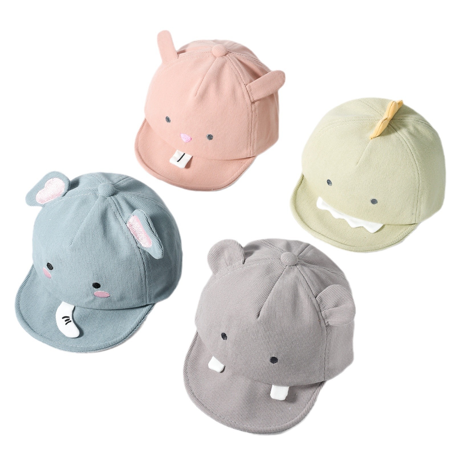 Sombreros infantiles otoño-invierno 2024 nuevo niño bebé sombrero de béisbol primavera- Otoño moda versátil sombrero de lengua de pato de niña