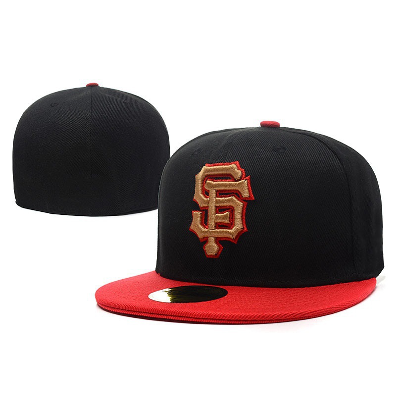 [San Francisco Giants] sombrero solar cerrado pareja con sombrero de sol sombrero bordado sombrero de béisbol sellado completo