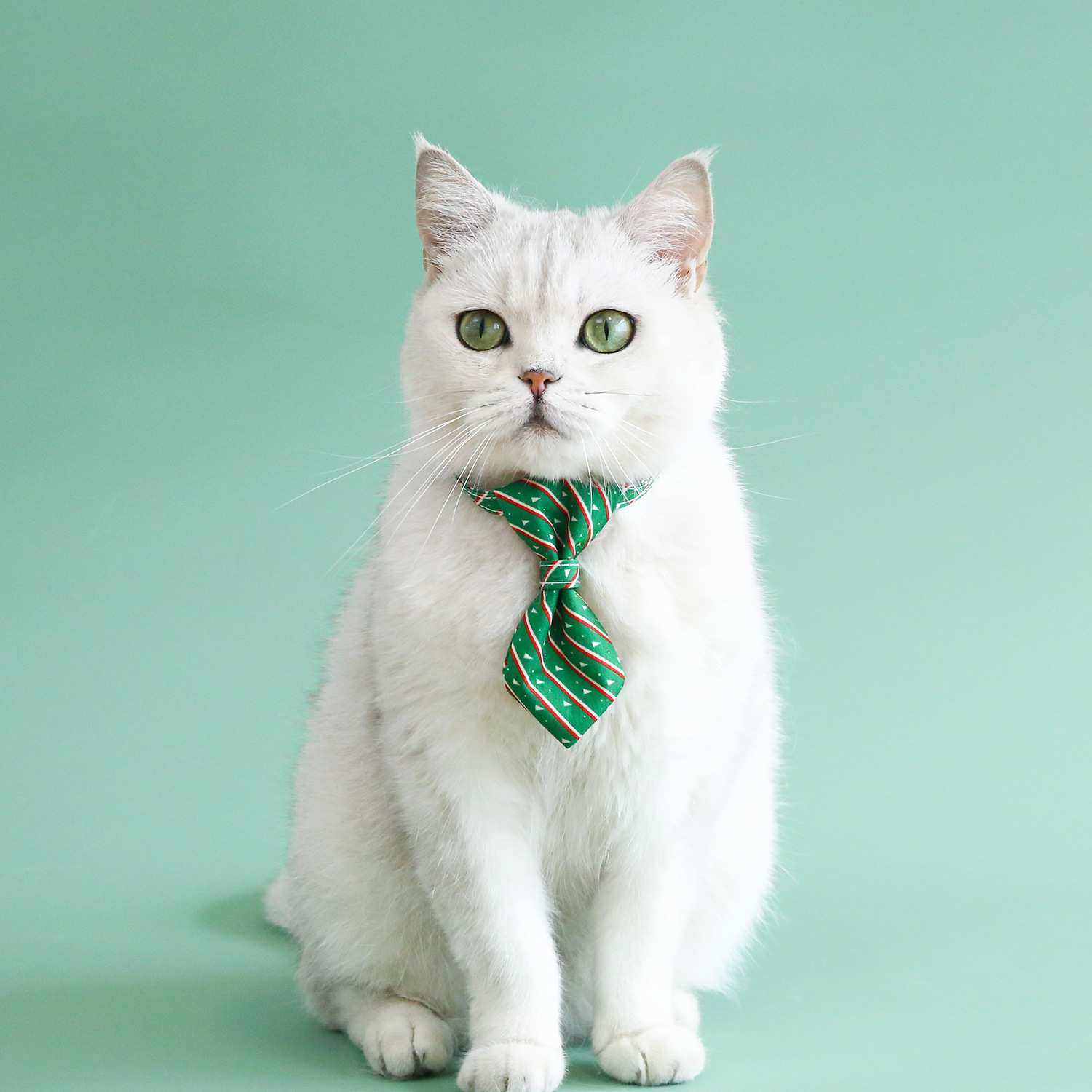 2023 mascotas navideñas corbata gato perro anti-asfixia hebilla ajustable rayas arco doble collar